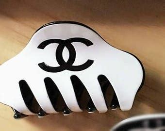 fake chanel hair clips uk|chanel claw clips.